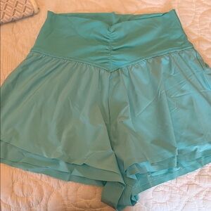 Offline by aerie Women's Aqua High-Waisted Shorts